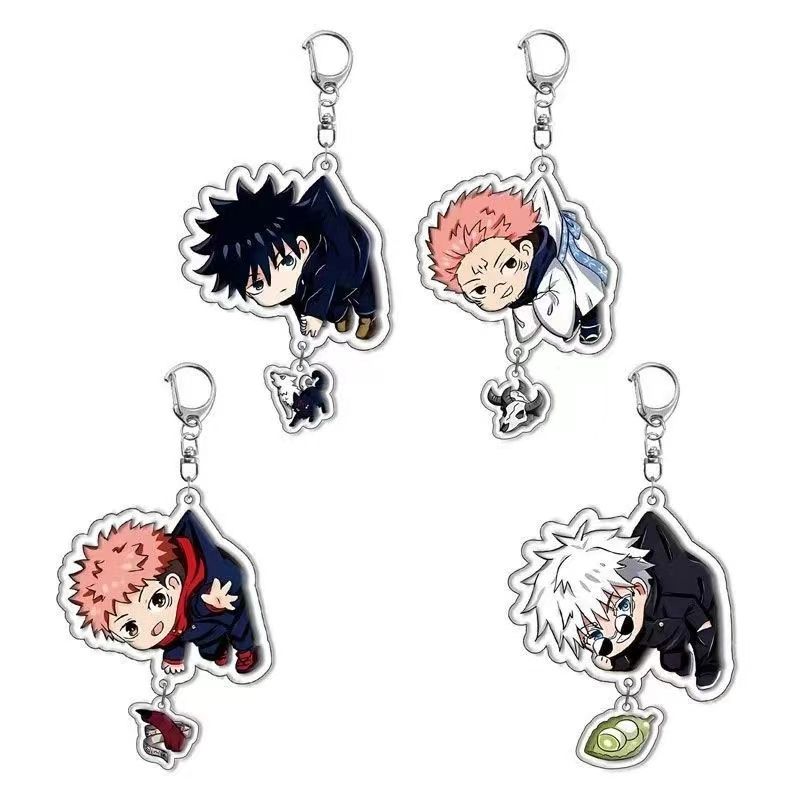 Anime Jujutsu Kaisen Merchandise - Portachiavi in Acrilico con Decorazione a