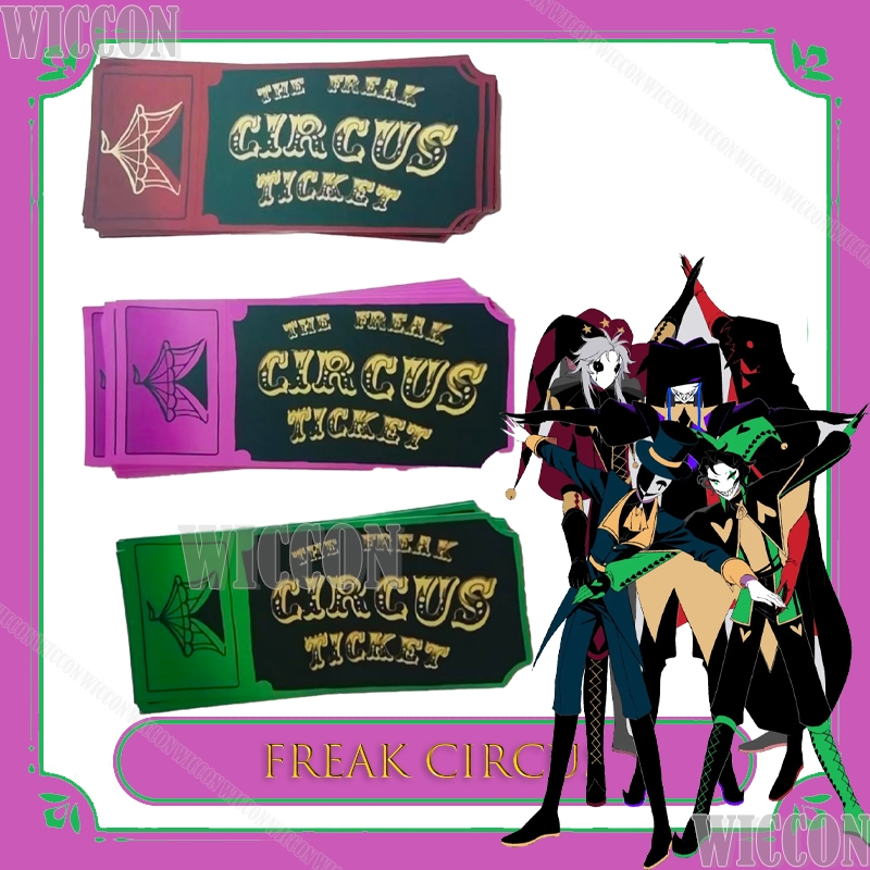 Anime Merchandise Europe - Freak Circus Ticket Card Rosso Verde