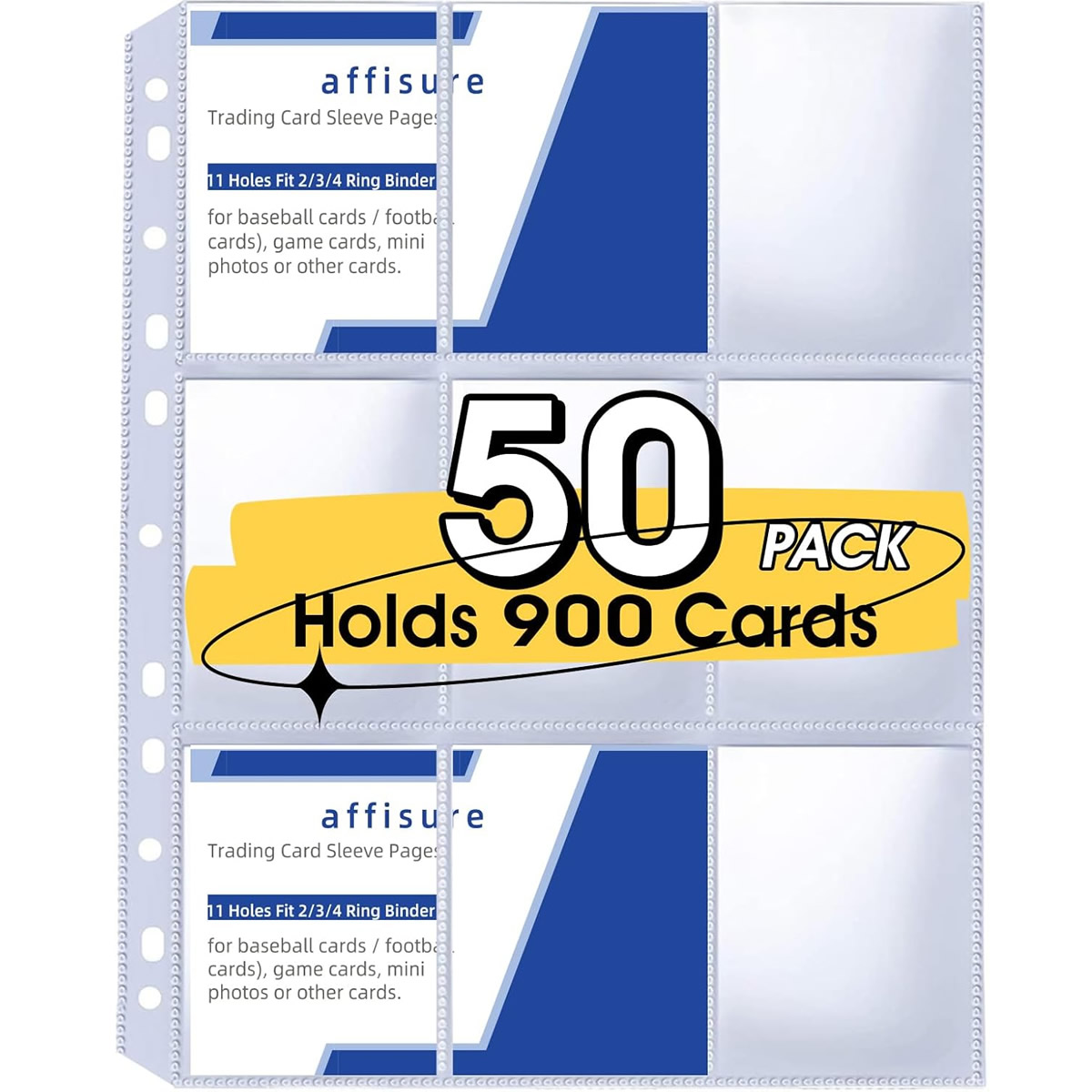 Collector Card Sleeve - Confezione da 50 Fogli Portacarte a
